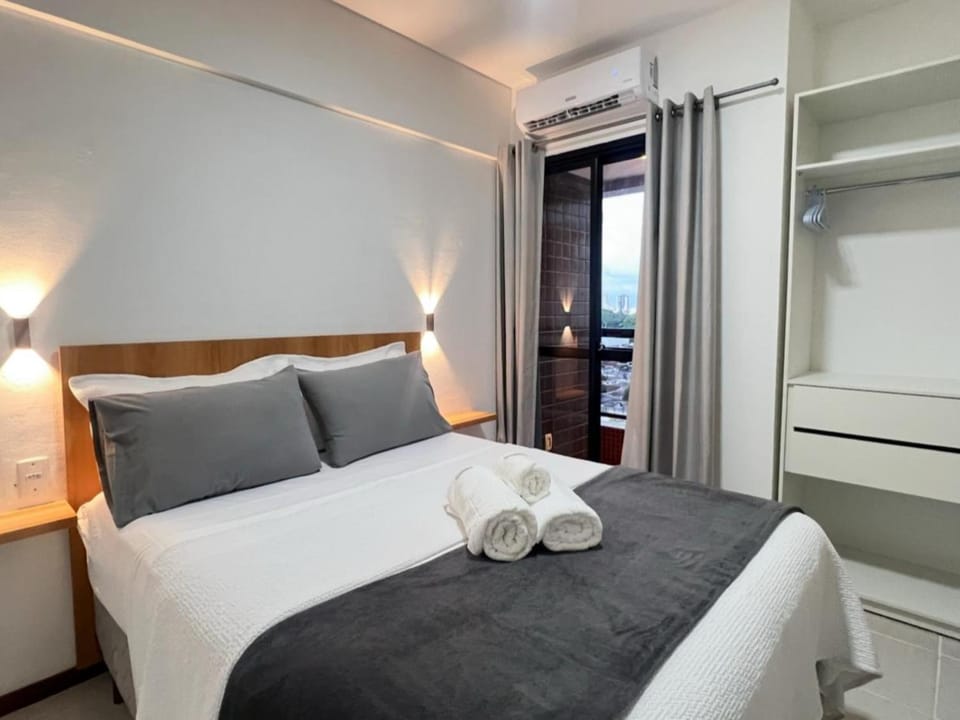 Bed, Photo of the whole room, Bedroom, towels, wardrobe