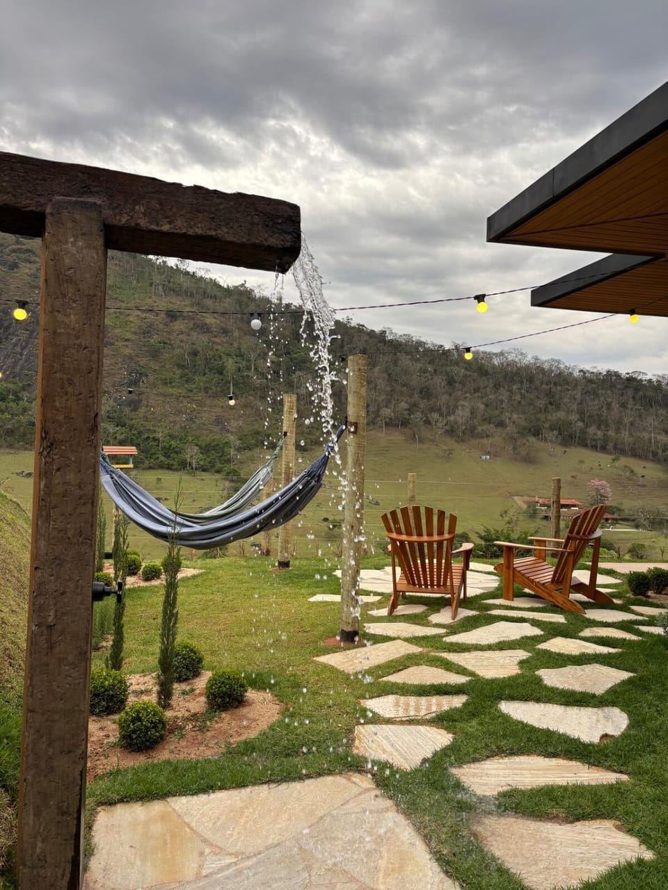 Shower, Natural landscape, Garden view, Mountain view, sunbed