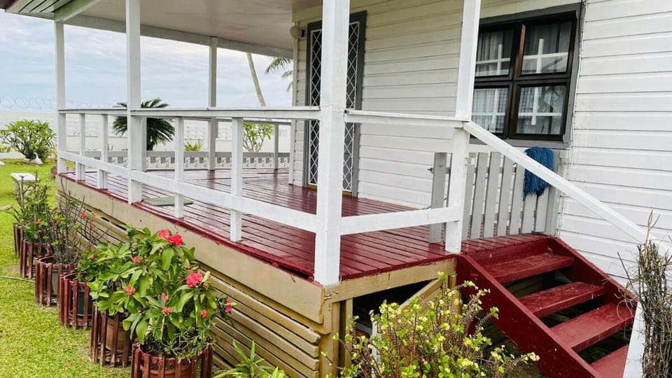 Beachfront 4BR BnB with Pool at Laucala Beach House in Suva