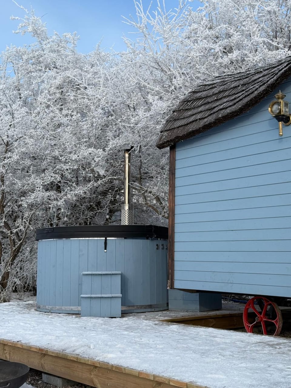 Żuławska Zielona Przystań, całoroczny domek na kołach Campground/ 
RV Resort in Pomeranian Voivodeship