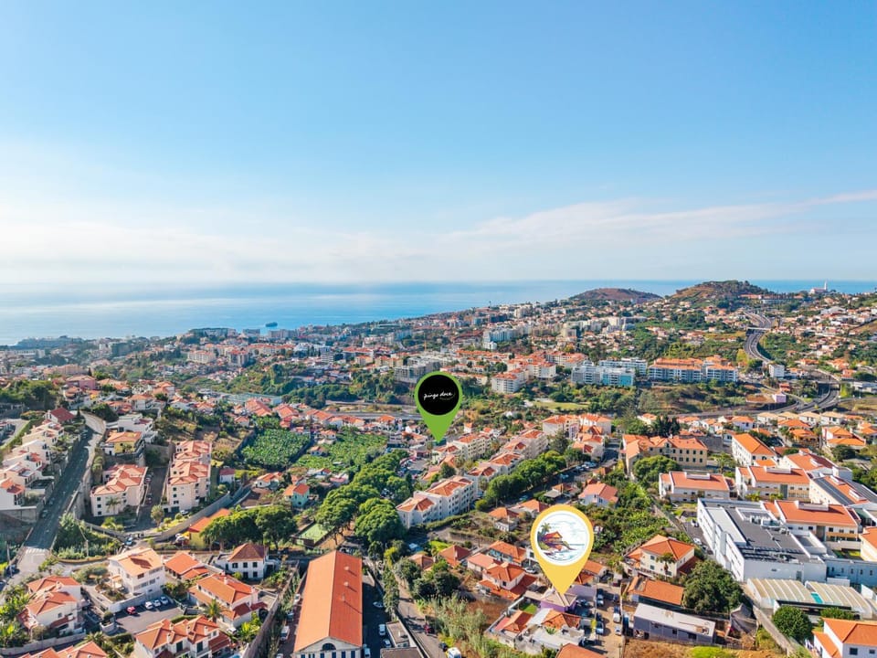 Nearby landmark, Bird's eye view