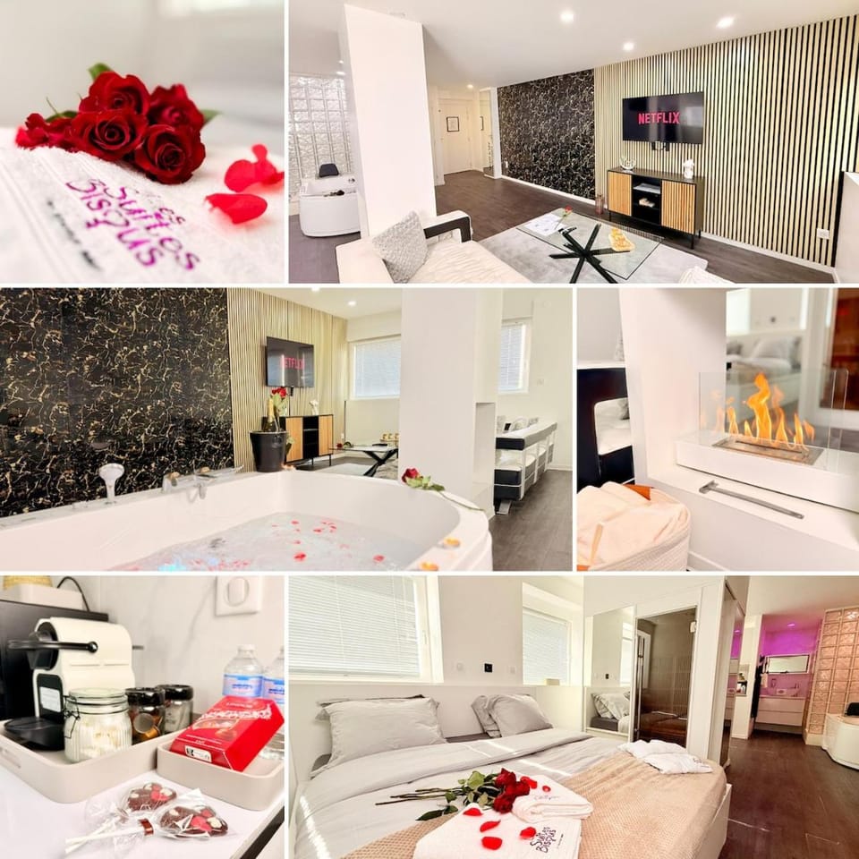 Les Suites Bisous Metz - Jacuzzi & Private Sauna Apartment in Metz