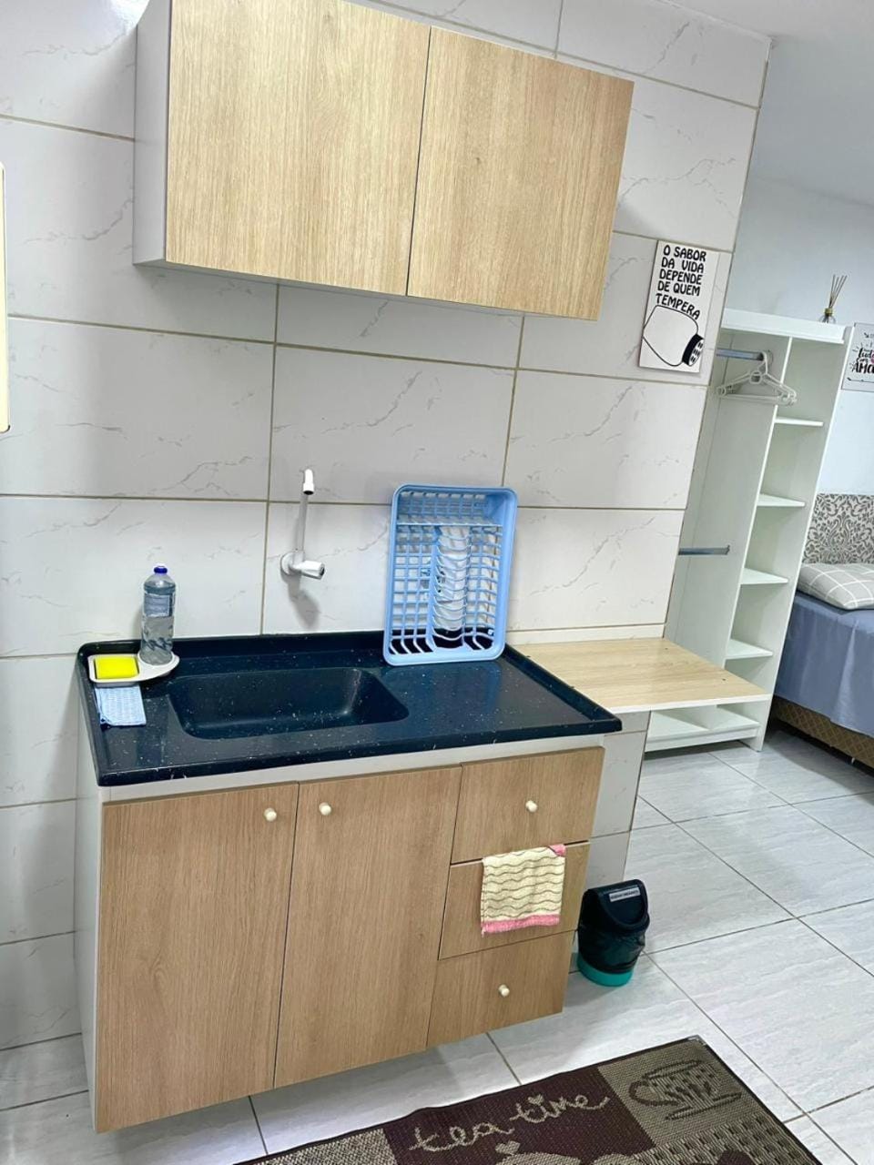Kitchen or kitchenette, locker