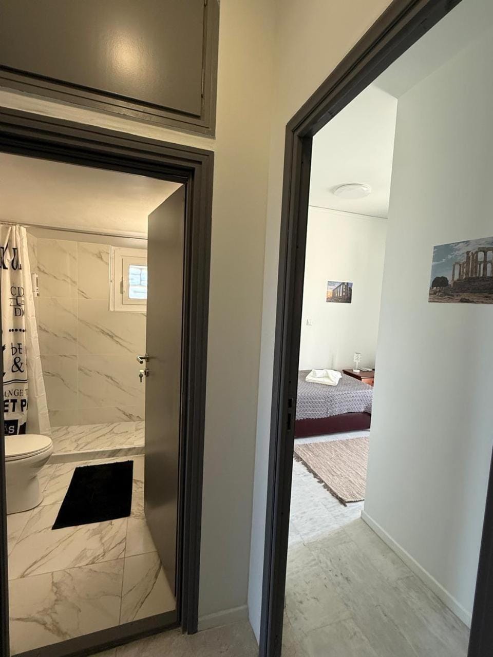 Bed, Bathroom, Bedroom
