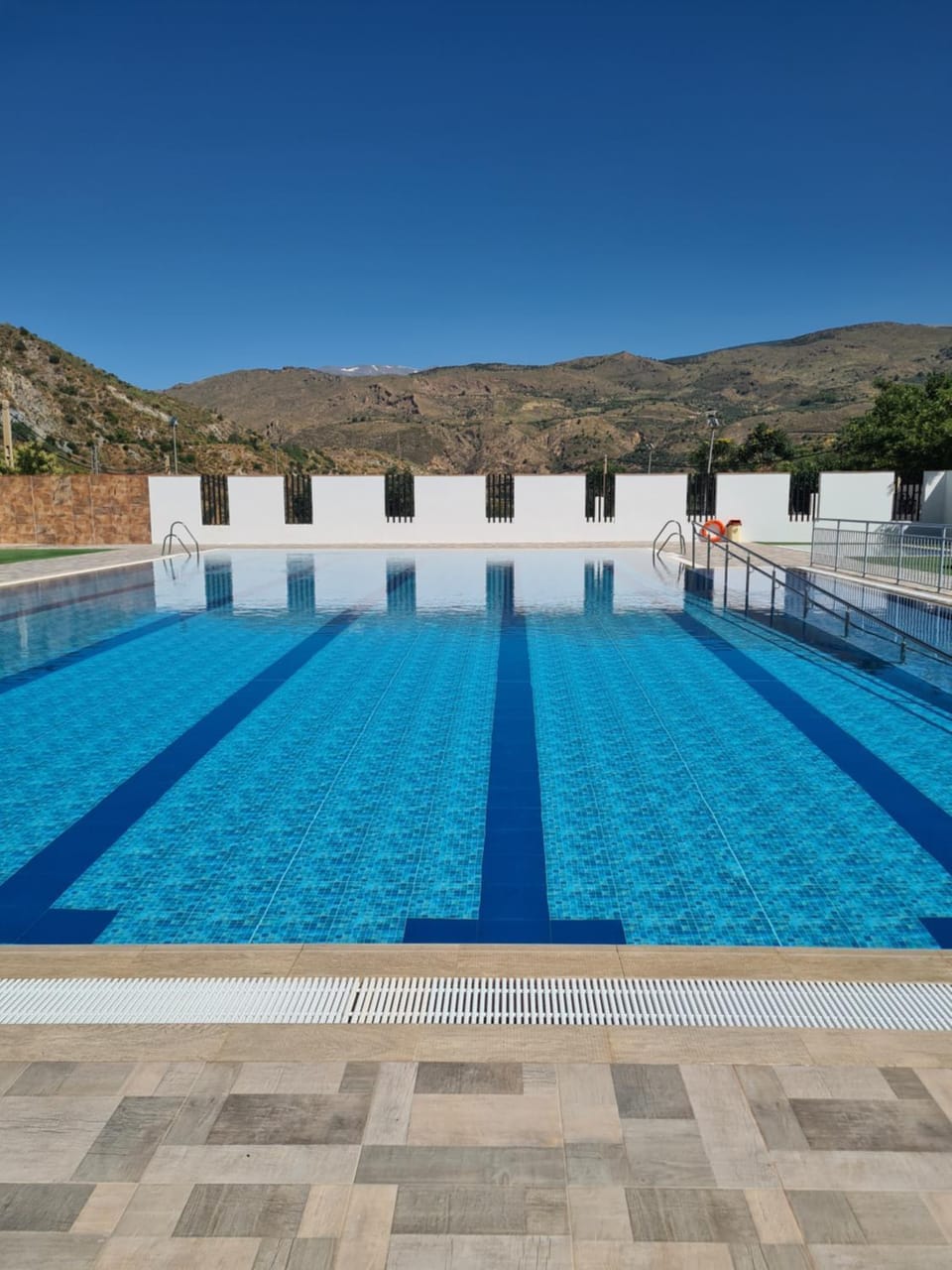 Natural landscape, Mountain view, Swimming pool