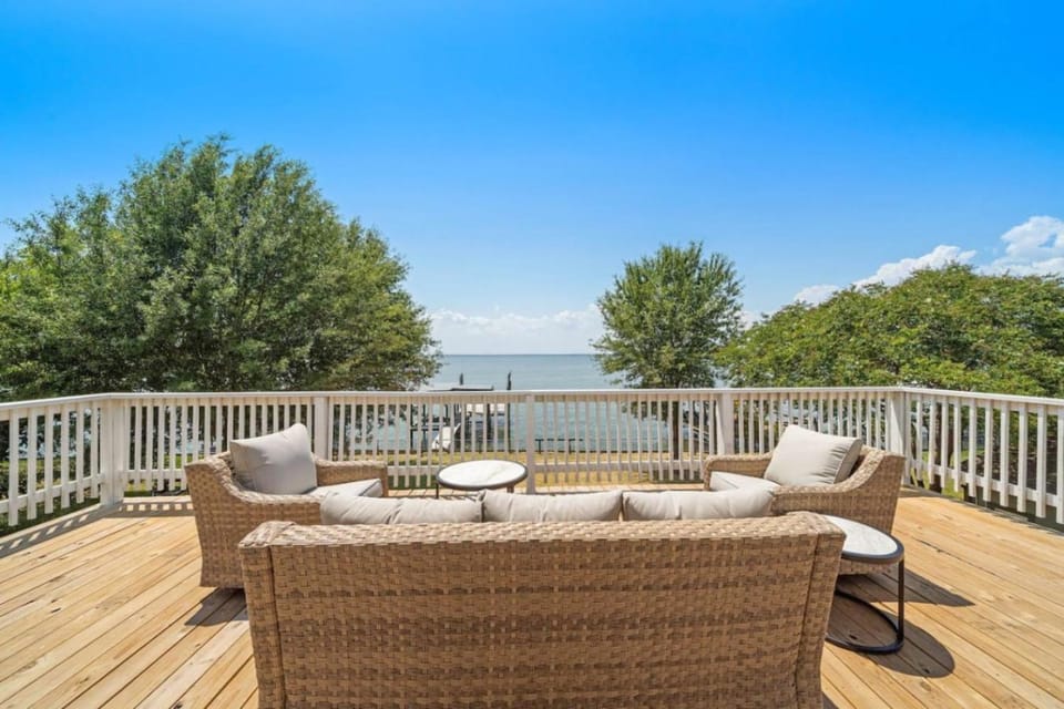 Unique lakefront home with private pier, stunning views, and a pool House in Lake Livingston