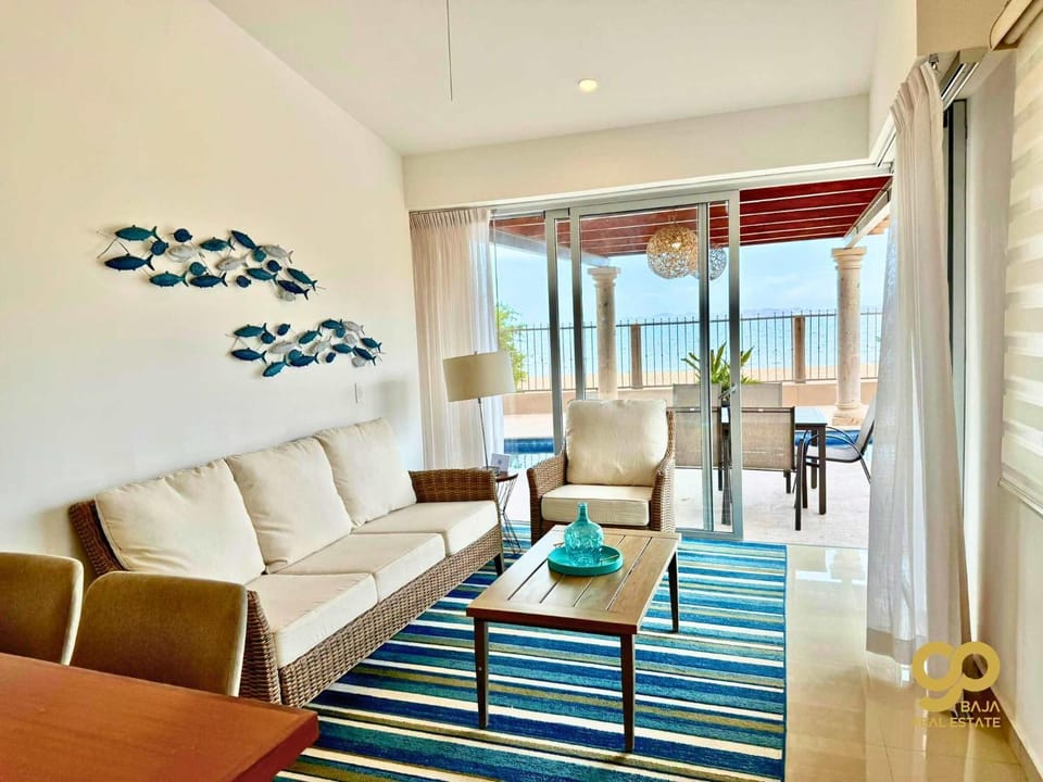 Living room, Seating area, Sea view