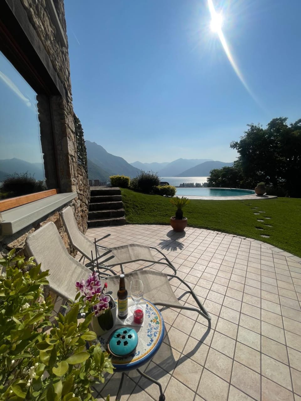 Patio, Lake view