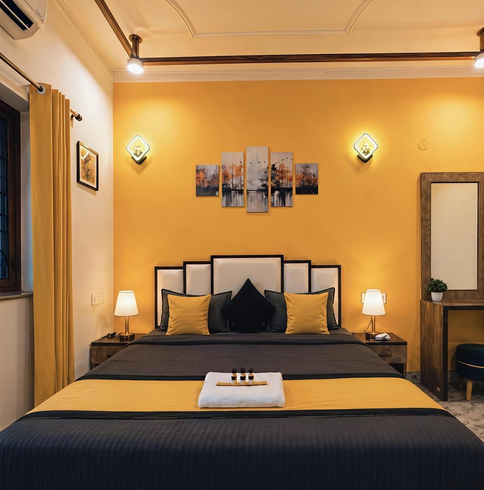 Bed, Bedroom, air conditioner