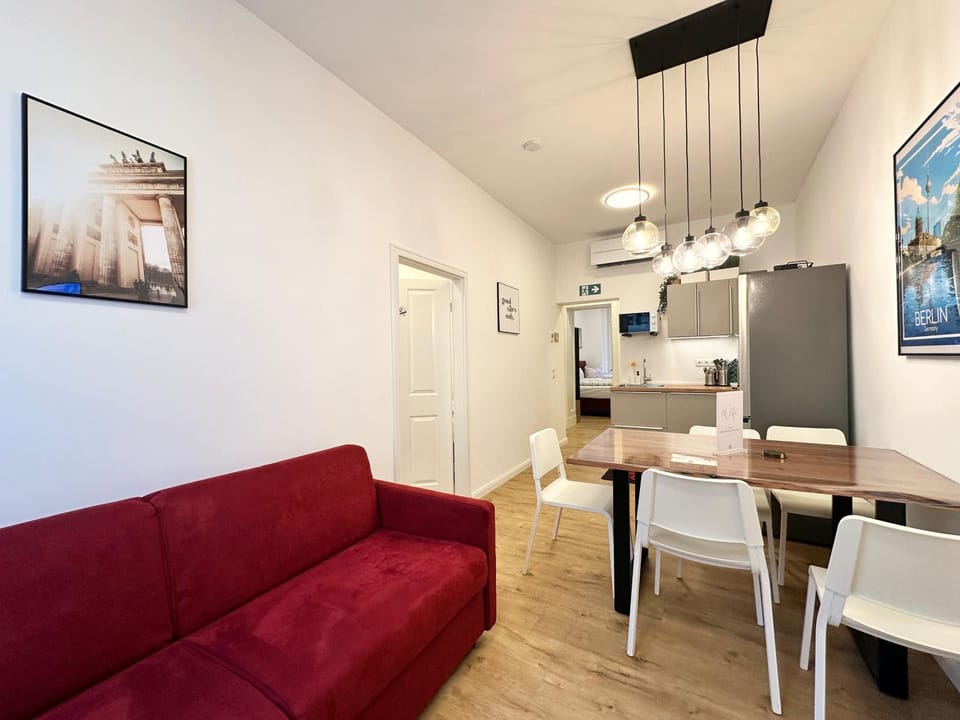 Living room, Dining area, kitchen, air conditioner