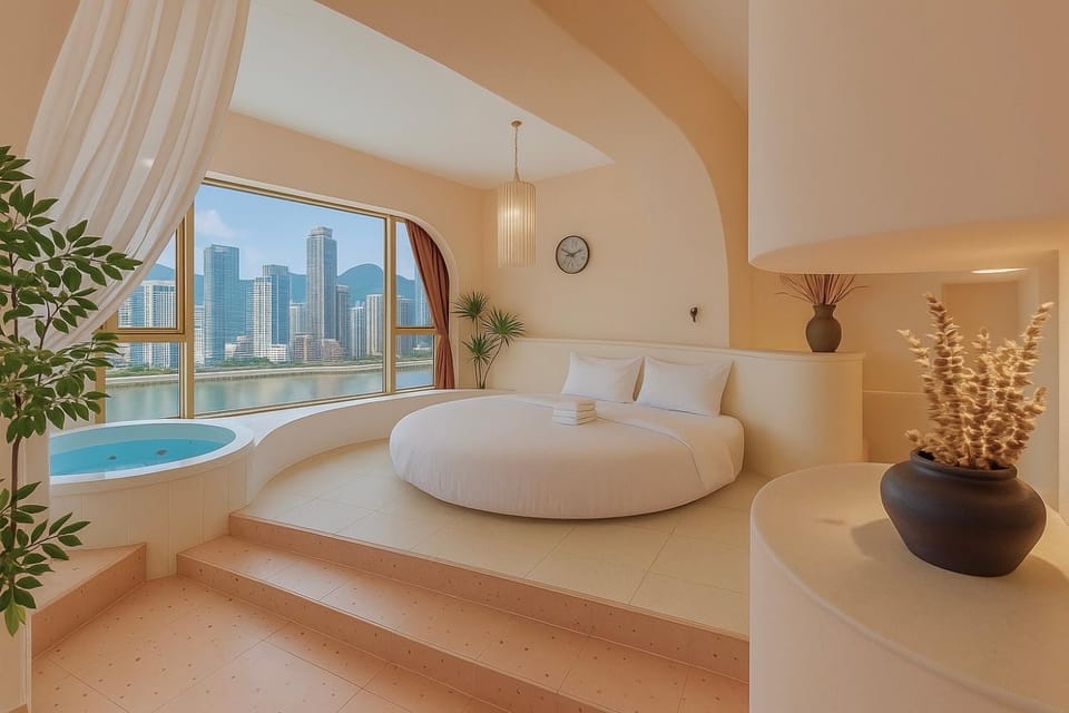 Bed, Living room, Photo of the whole room, Seating area, Bedroom