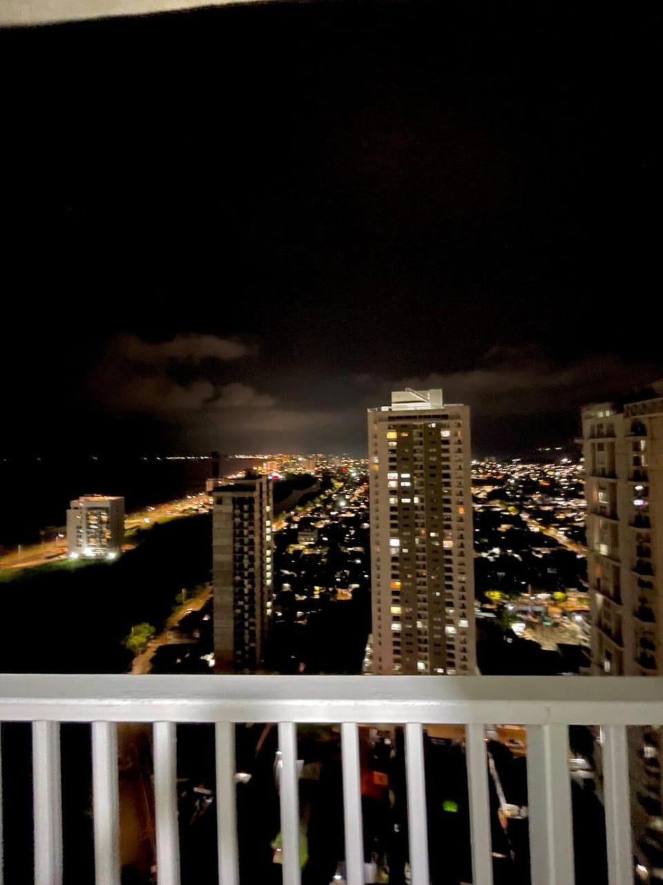 Night, View (from property/room), Balcony/Terrace, City view