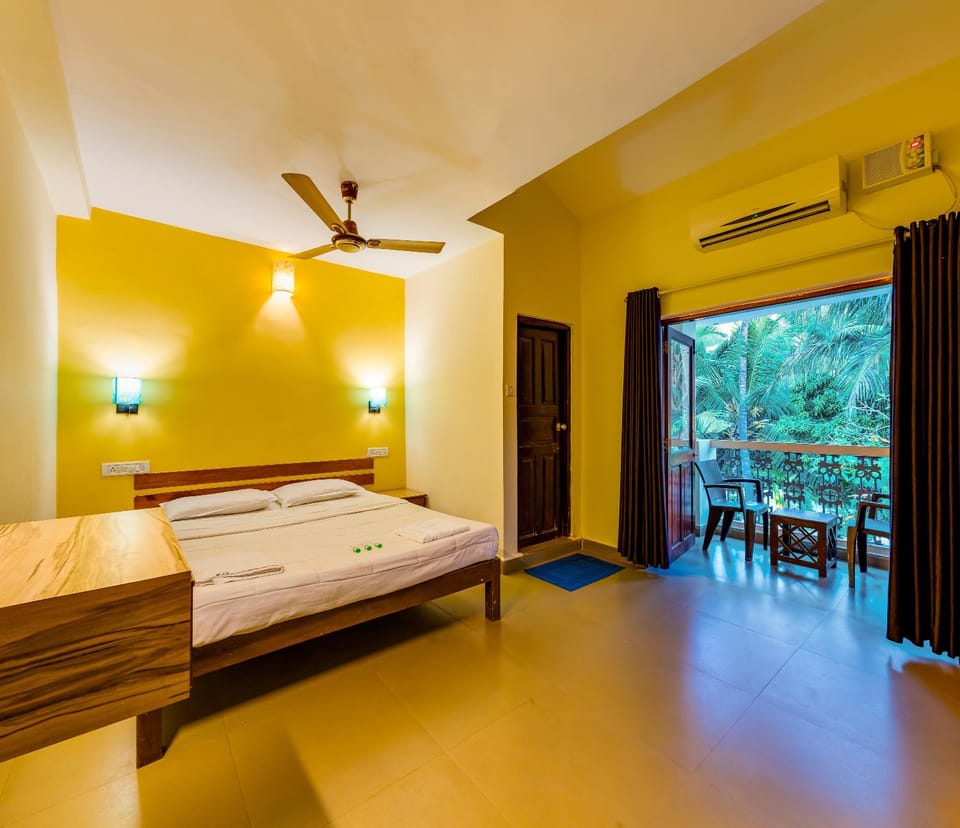 Bed, air conditioner