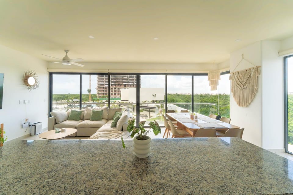 Patio, Day, View (from property/room), Balcony/Terrace, Living room, Seating area, Dining area