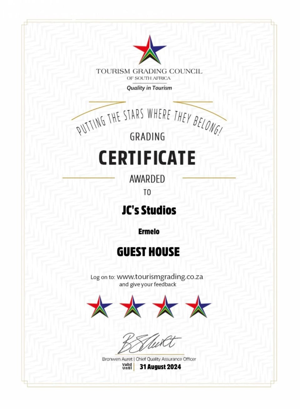 Certificate/Award