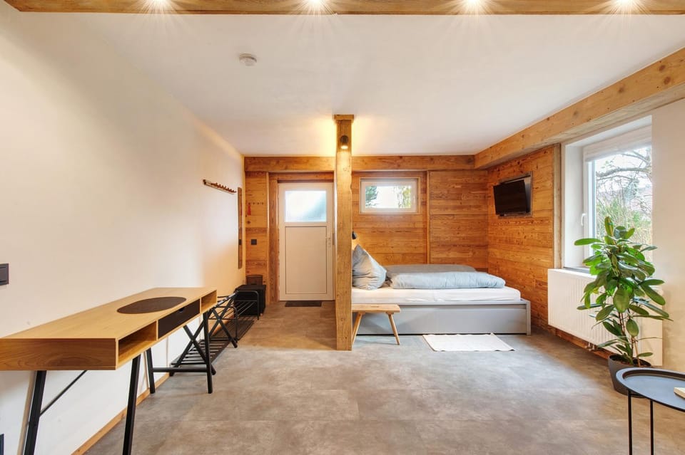 Property building, Living room, Bedroom