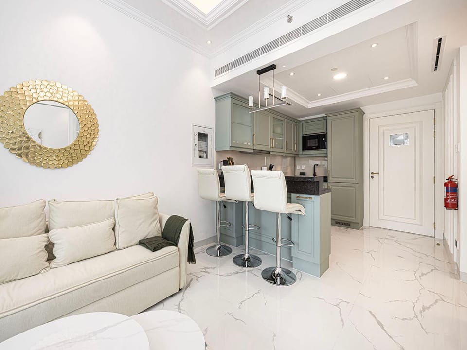 Kitchen or kitchenette, oven, stove, toaster