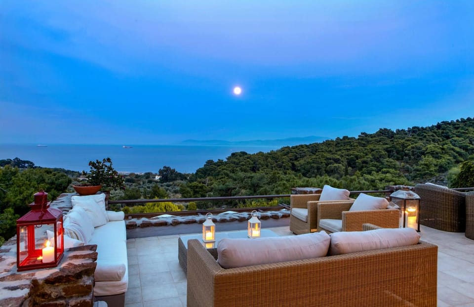 Natural landscape, View (from property/room), Balcony/Terrace, Mountain view, Sea view