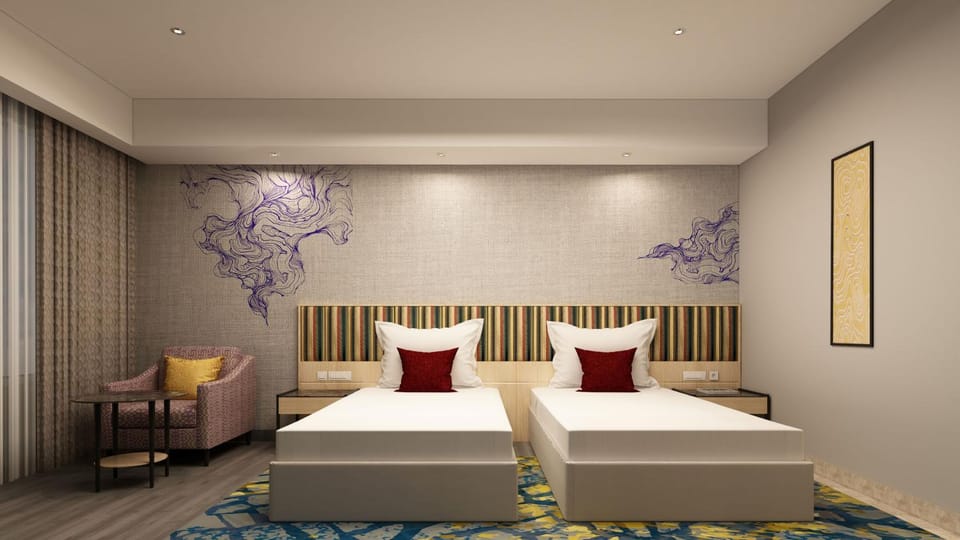 Bed, Living room, Photo of the whole room, Seating area, Bedroom