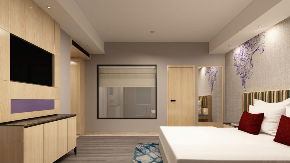 Communal lounge/ TV room, Bed, Bathroom, TV and multimedia, Photo of the whole room, Evening entertainment, Bedroom, wardrobe