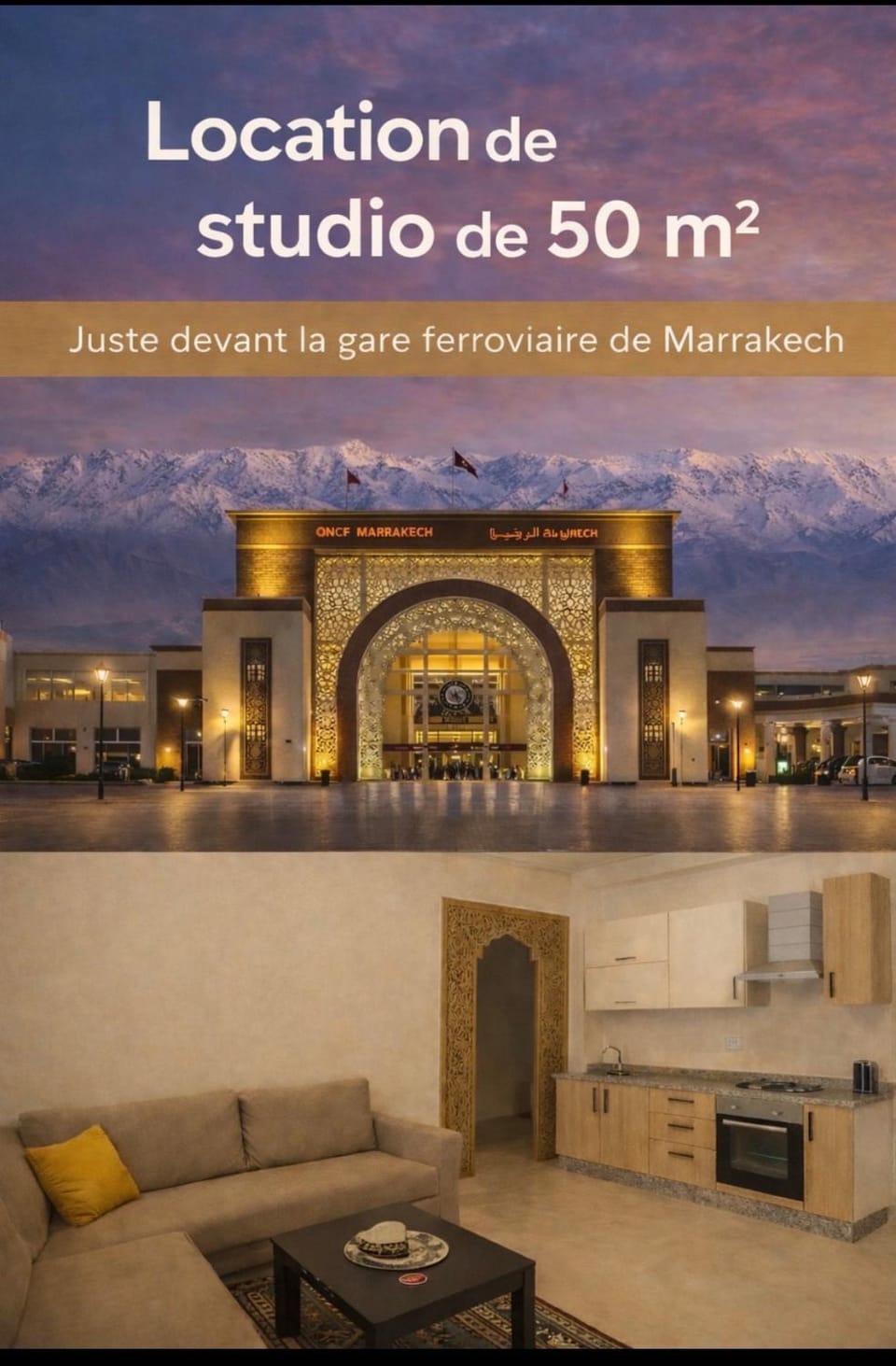 Studio confort à Hivernage Piscine, parking & toutes commodités Apartment in Marrakesh