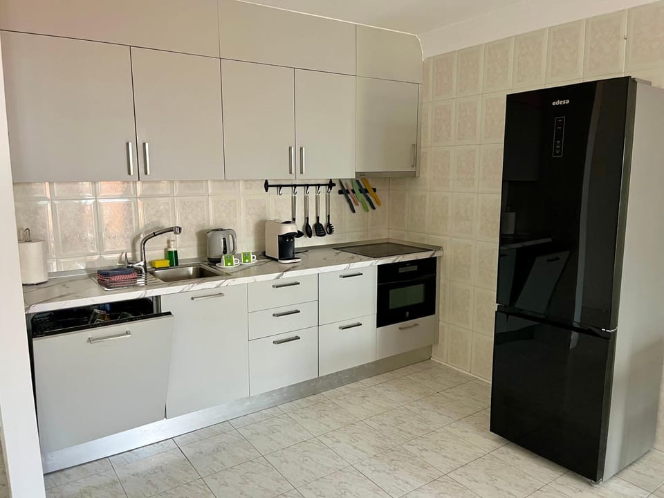 Coffee/tea facilities, Kitchen or kitchenette, dishwasher, stove