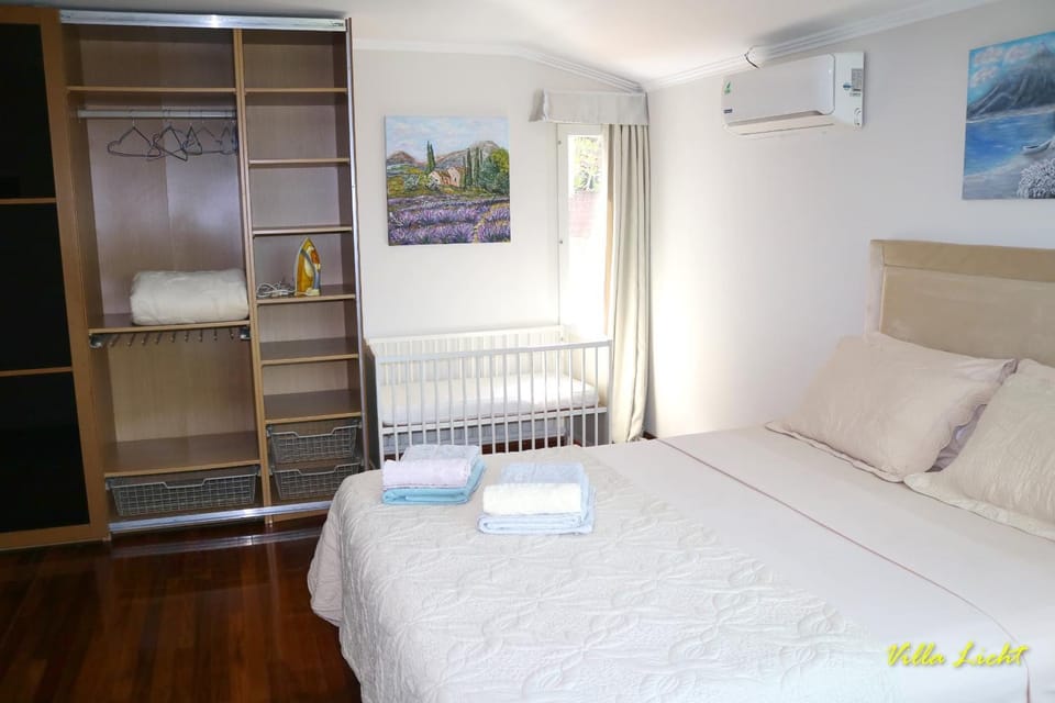 Garden view, cot, bunk bed, air conditioner