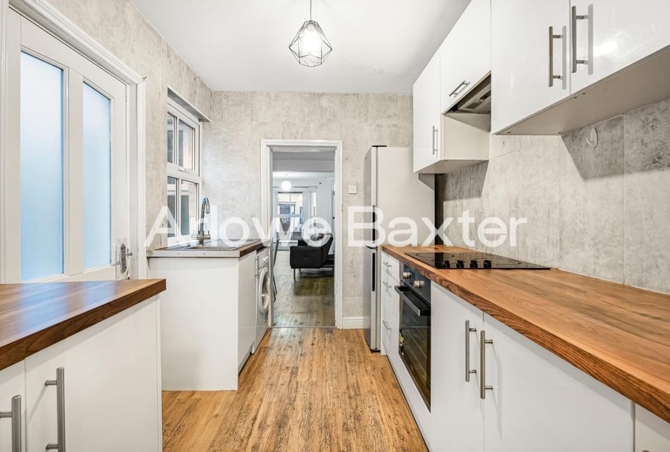 Kitchen or kitchenette, dishwasher, stove