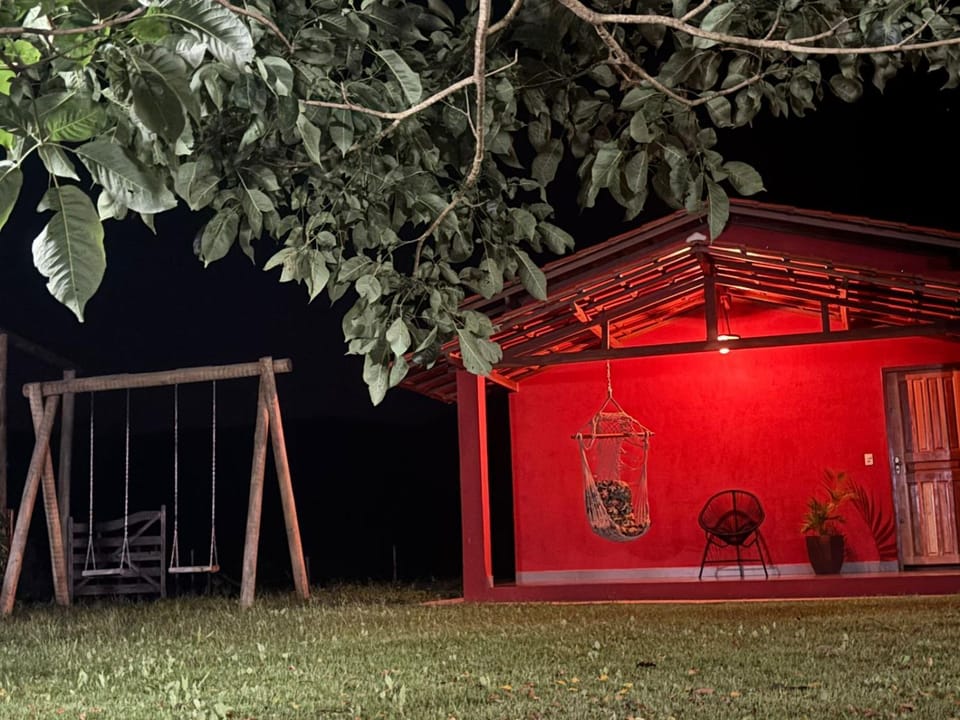 Property building, Night, Garden, Garden view