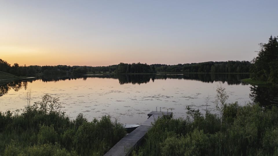 Lake view, Sunset