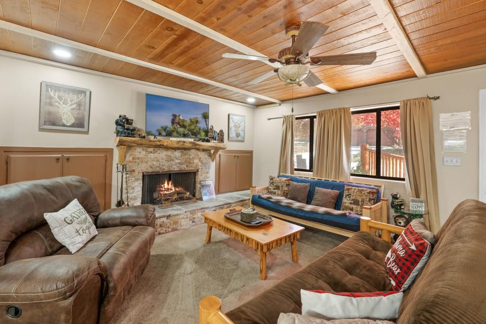 Living room, fireplace