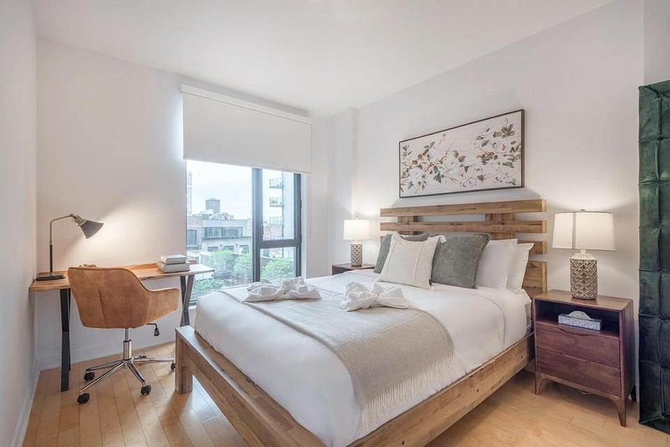 Bed, Photo of the whole room, Bedroom, hair dresser