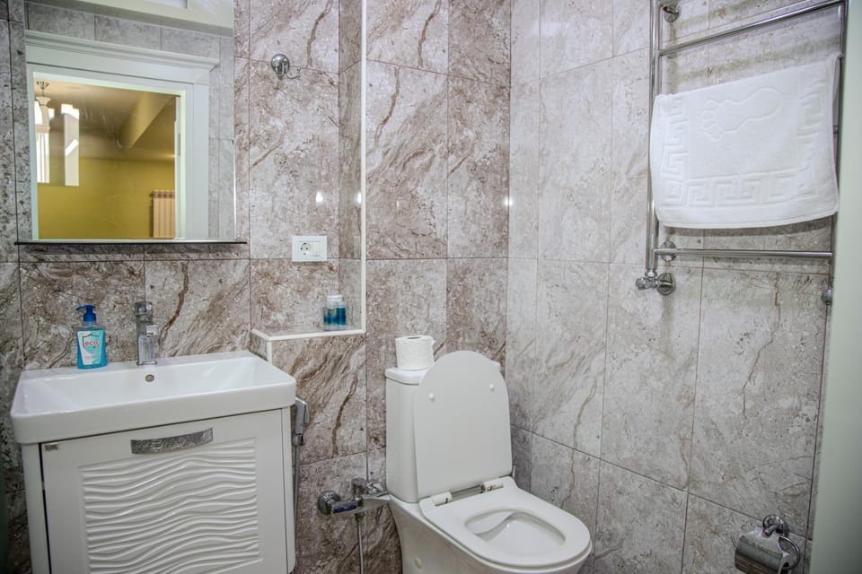 Shower, Toilet, Bathroom, towels
