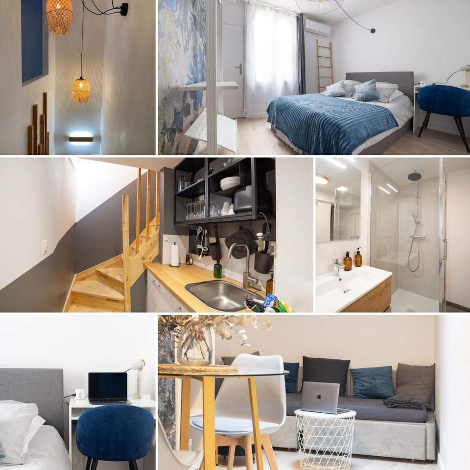 Bed, TV and multimedia, Kitchen or kitchenette, Living room, Photo of the whole room, Seating area, Bedroom