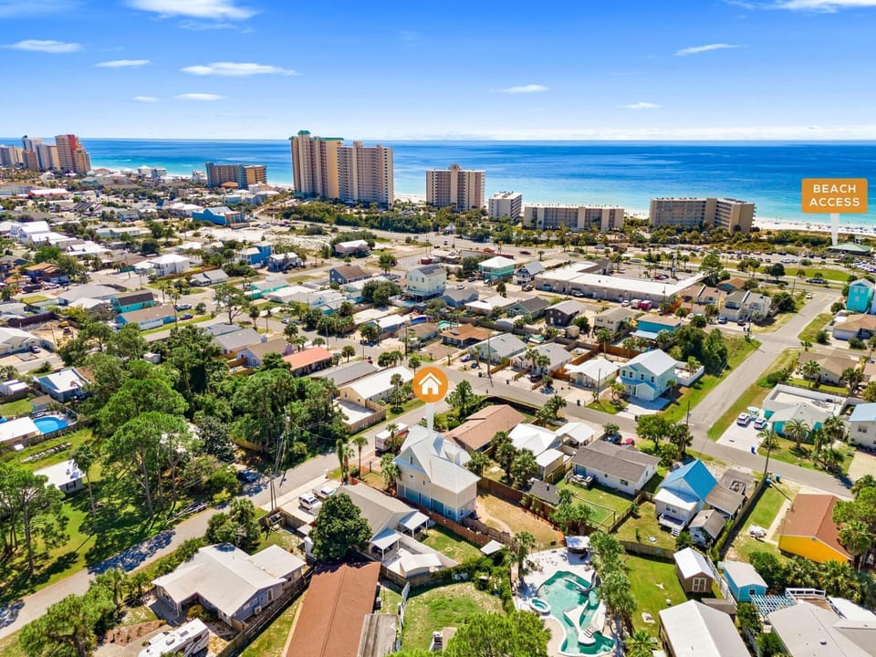 Neighbourhood, Bird's eye view, Beach, Sea view