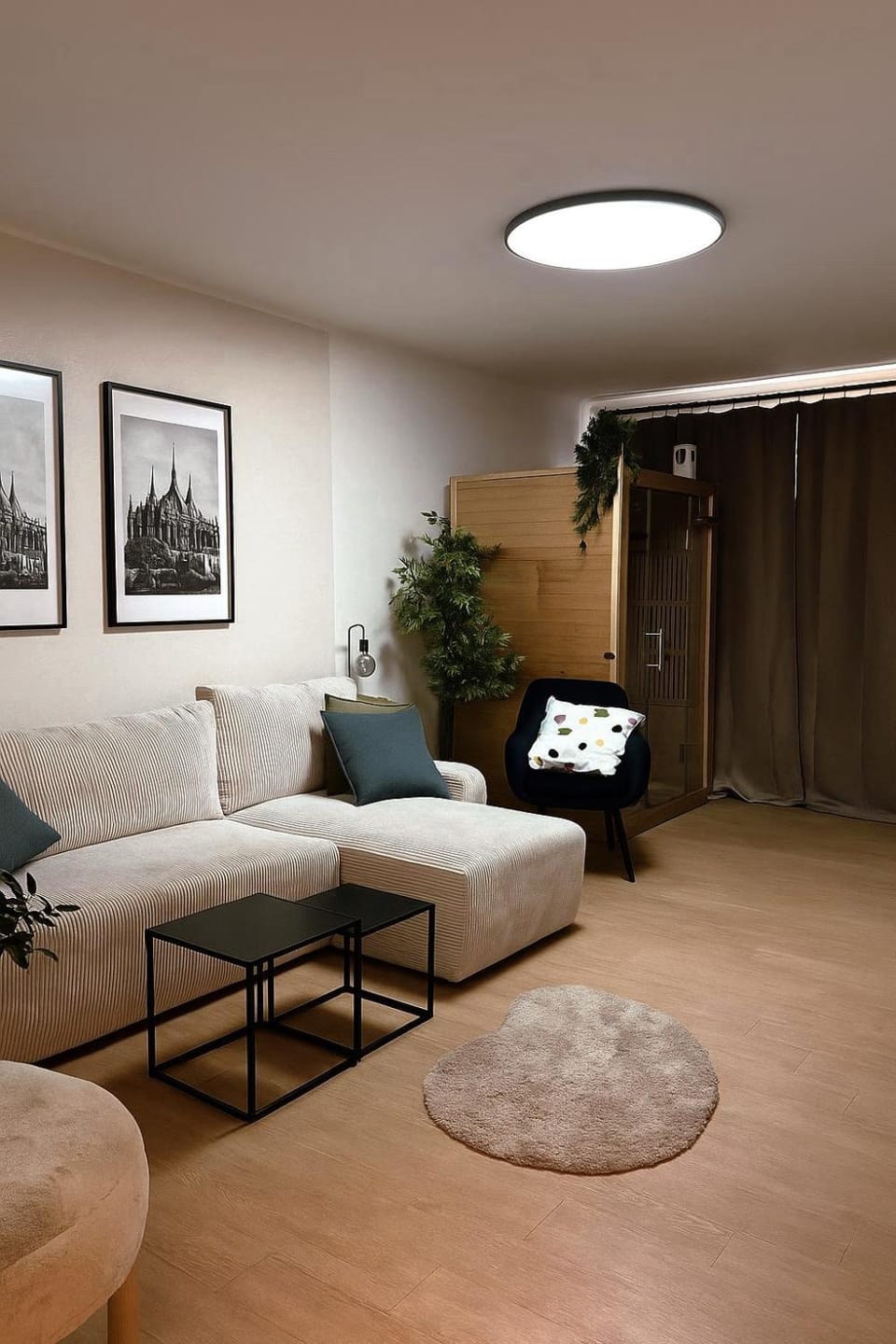 Sauna, Living room, Seating area