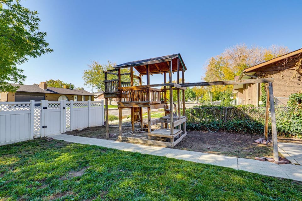 2 Mi to Gardner Village: Family Gem w/ Fenced Yard House in West Jordan