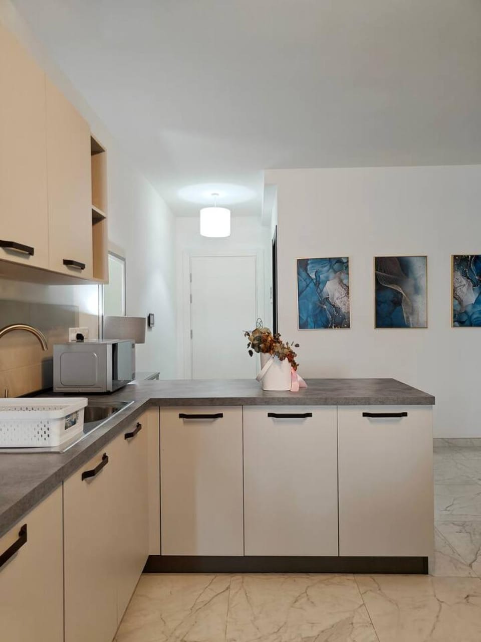 Kitchen or kitchenette, Decorative detail, microwave