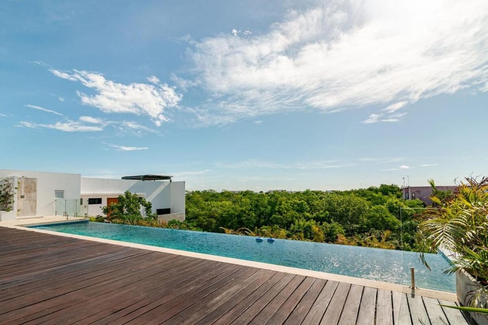 Loft moderno en Tulum con piscina en roof y WiFi 500 Mbps Apartment in Tulum