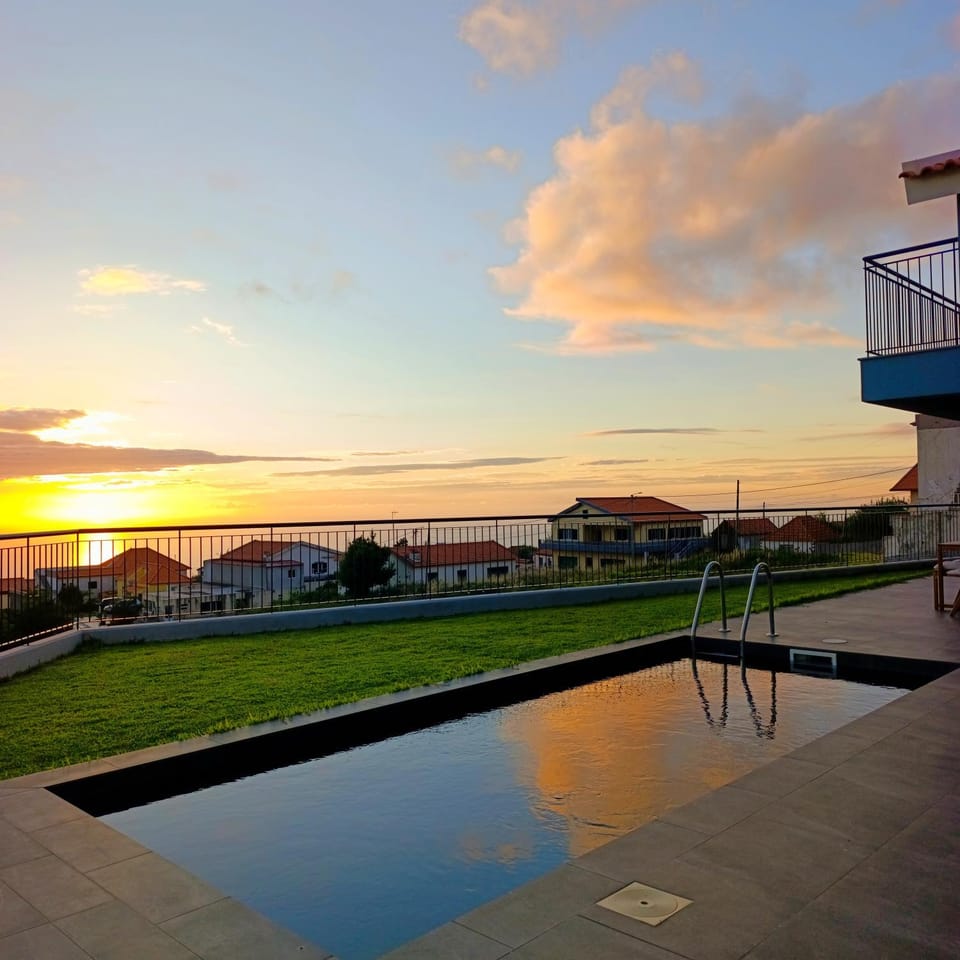 Swimming pool, Sunset
