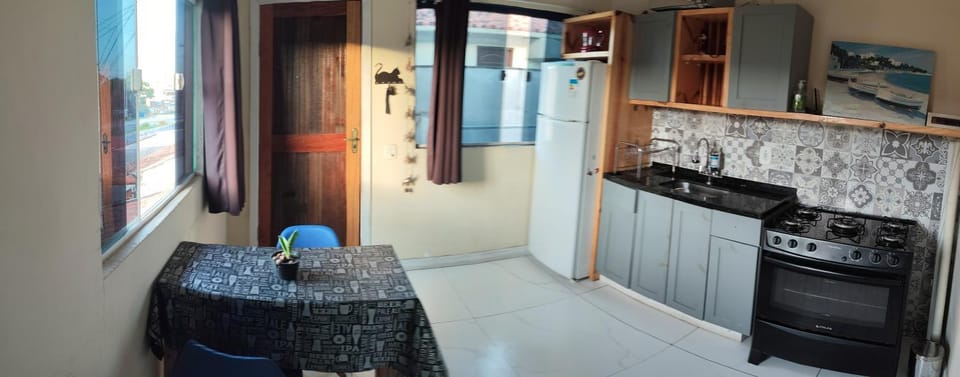 Kitchen or kitchenette, oven, stove