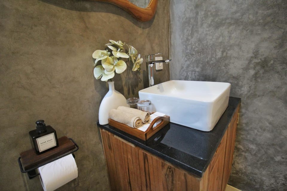 Bathroom, towels