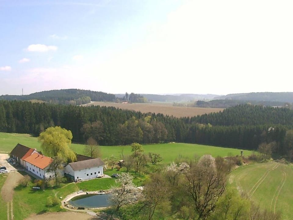 Property building, Natural landscape, Bird's eye view
