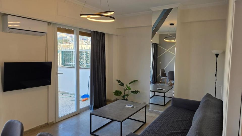 Central Double Room with Balcony Apartment in Peloponnese, Western Greece and the Ionian