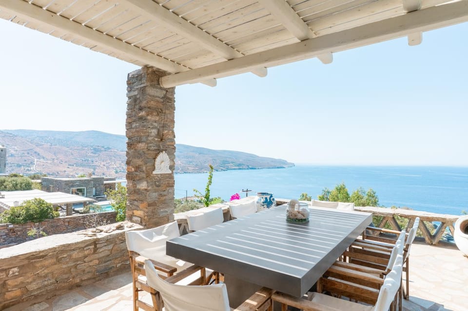 Patio, Dining area, Sea view