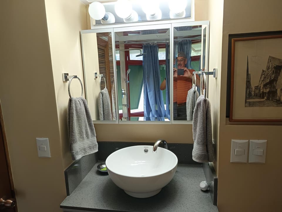 Bathroom, towels