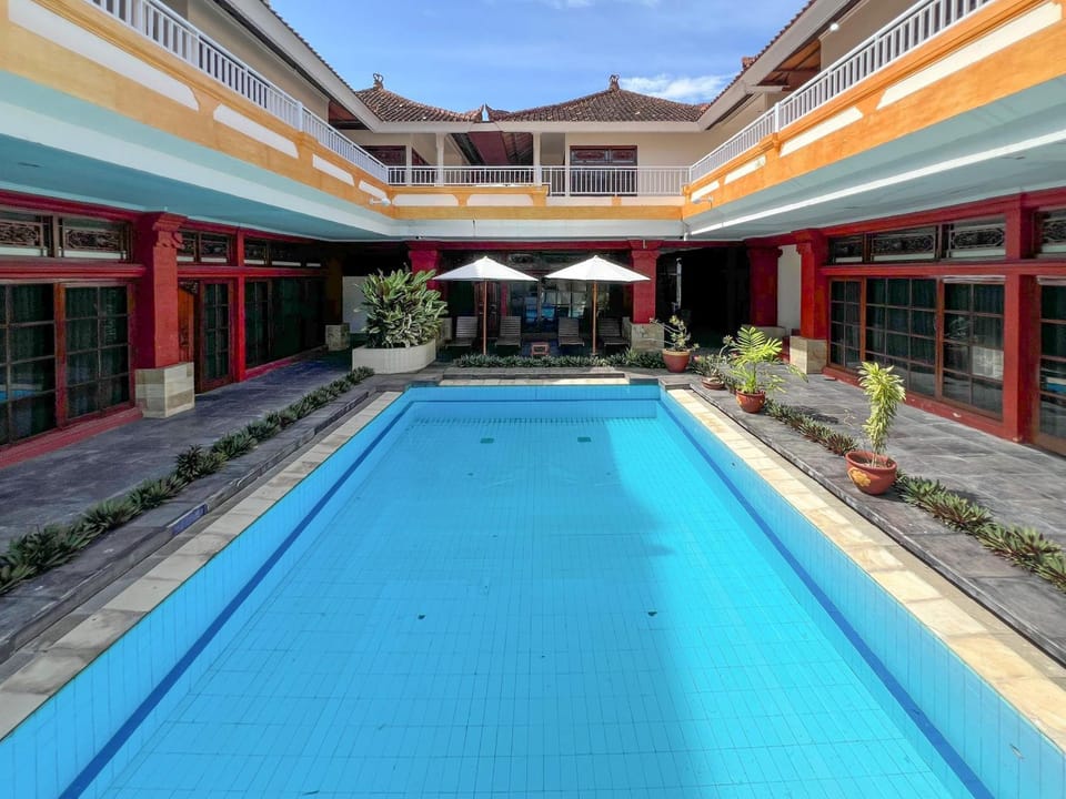 Property building, Pool view, Swimming pool