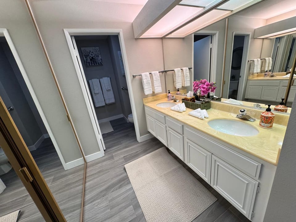 Bathroom, towels