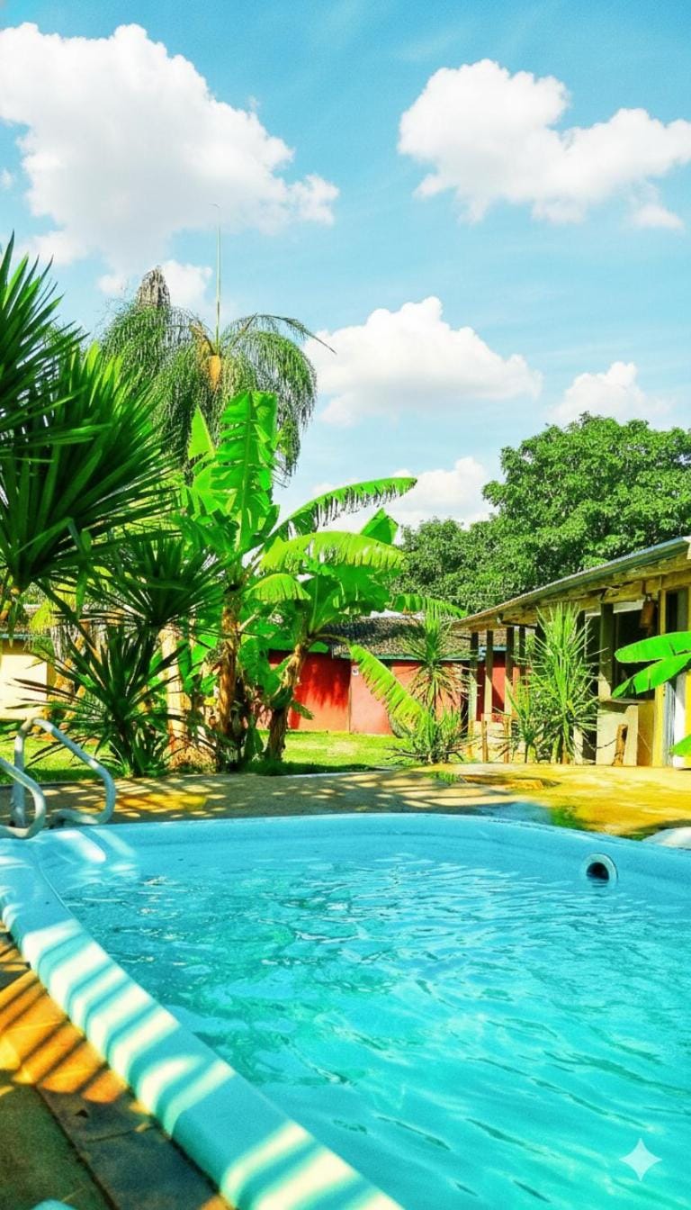 Day, Natural landscape, Garden, Garden view, Pool view, Swimming pool