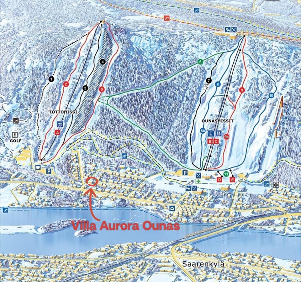 Villa Aurora Ounas - jacuzzi & sauna, next to ski center Villa in Rovaniemi